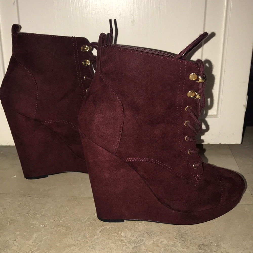 Suede Wedges